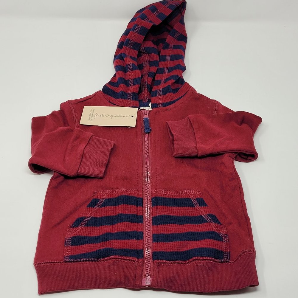 First Impression Baby Zipper Hoodie Sz 6-9 months